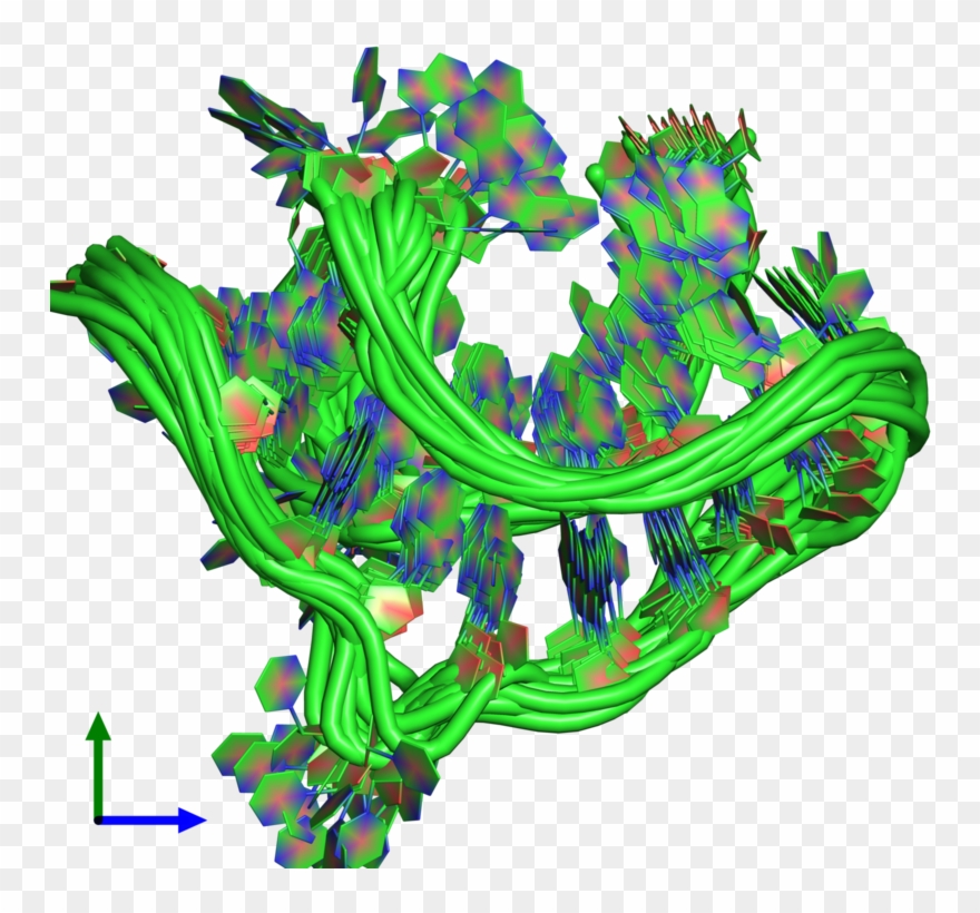 Pdb 2ap0 Coloured By Chain And Viewed From The Front - Illustration Clipart