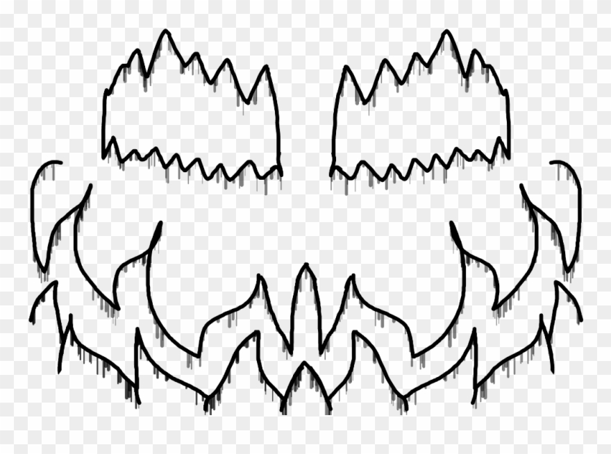 Scary Sticker - Illustration Clipart