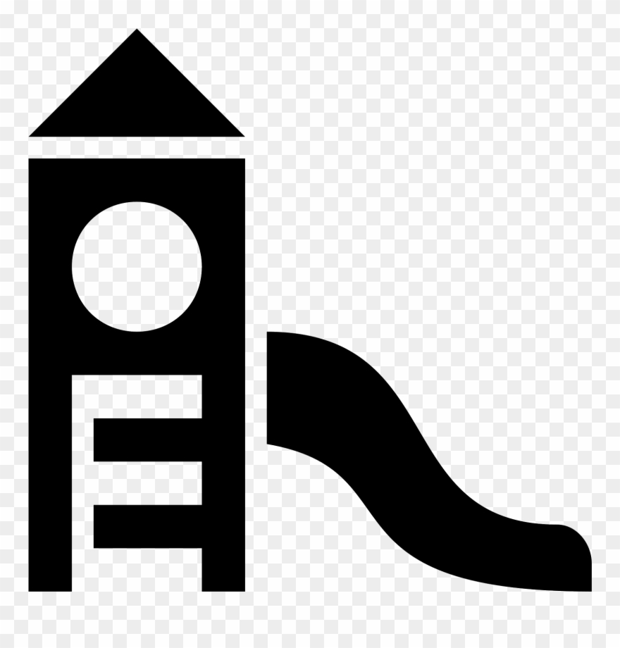 The Generic Playground Setup, An Angled Ladder Leading - Playground Icon Clipart