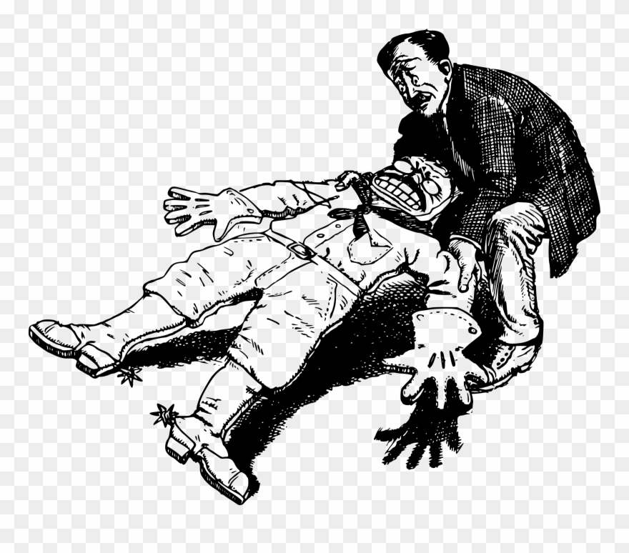Dying Clipart Someone - Dying Man Clipart - Png Download