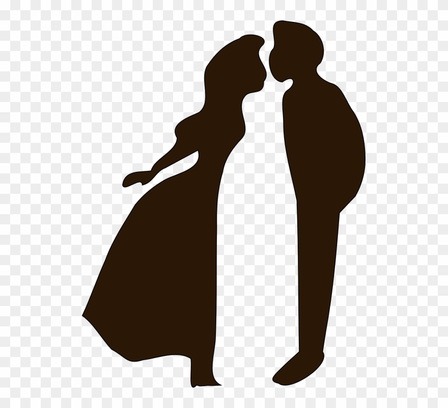 Unmarried Woman Cliparts - Love Girl Boy Black And White Clipart - Png Download