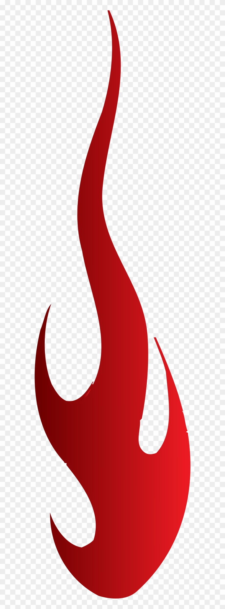 Flame Clipart Single Flame - Single Flame Png Transparent Png