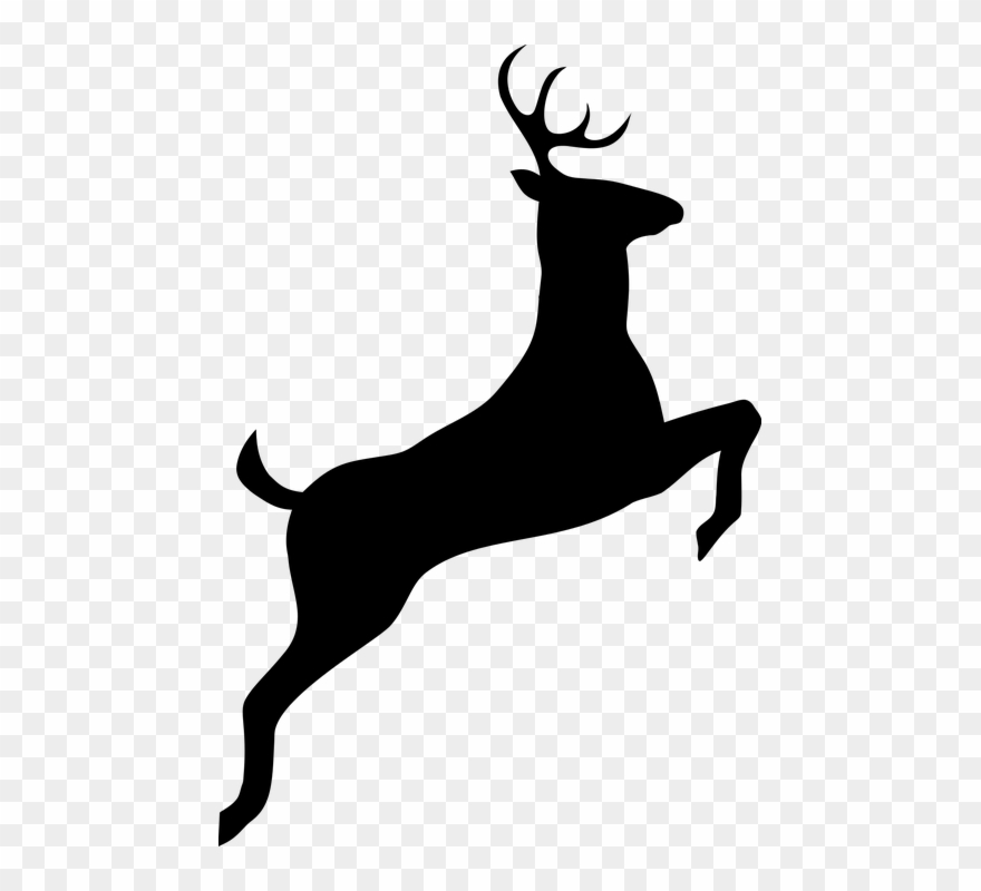 Download Deer Silhouette Free Images On Deer Silhouette Png Clipart 380902 Pinclipart