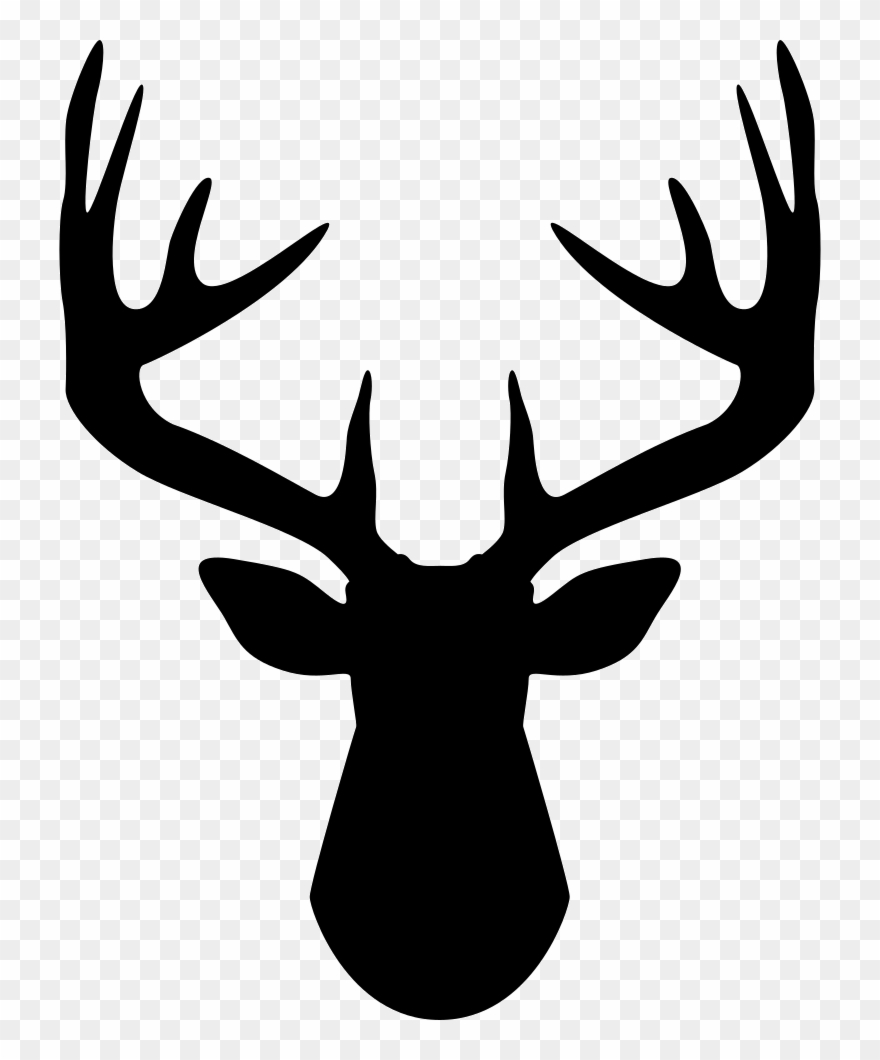 Footprints Clipart Deer - Deer Antler Clipart - Png Download