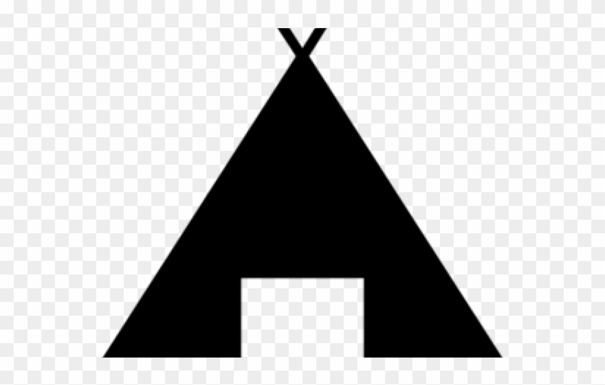 Tent Clipart Simple - Tee Pee Clip Art - Png Download