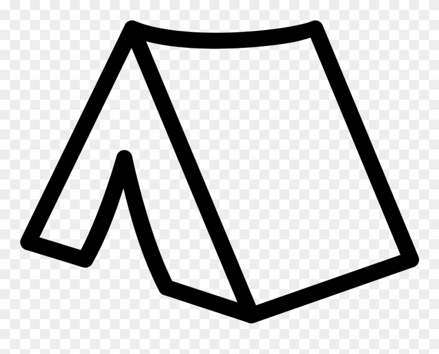 Tent Clipart Outline - Icon Tent - Png Download