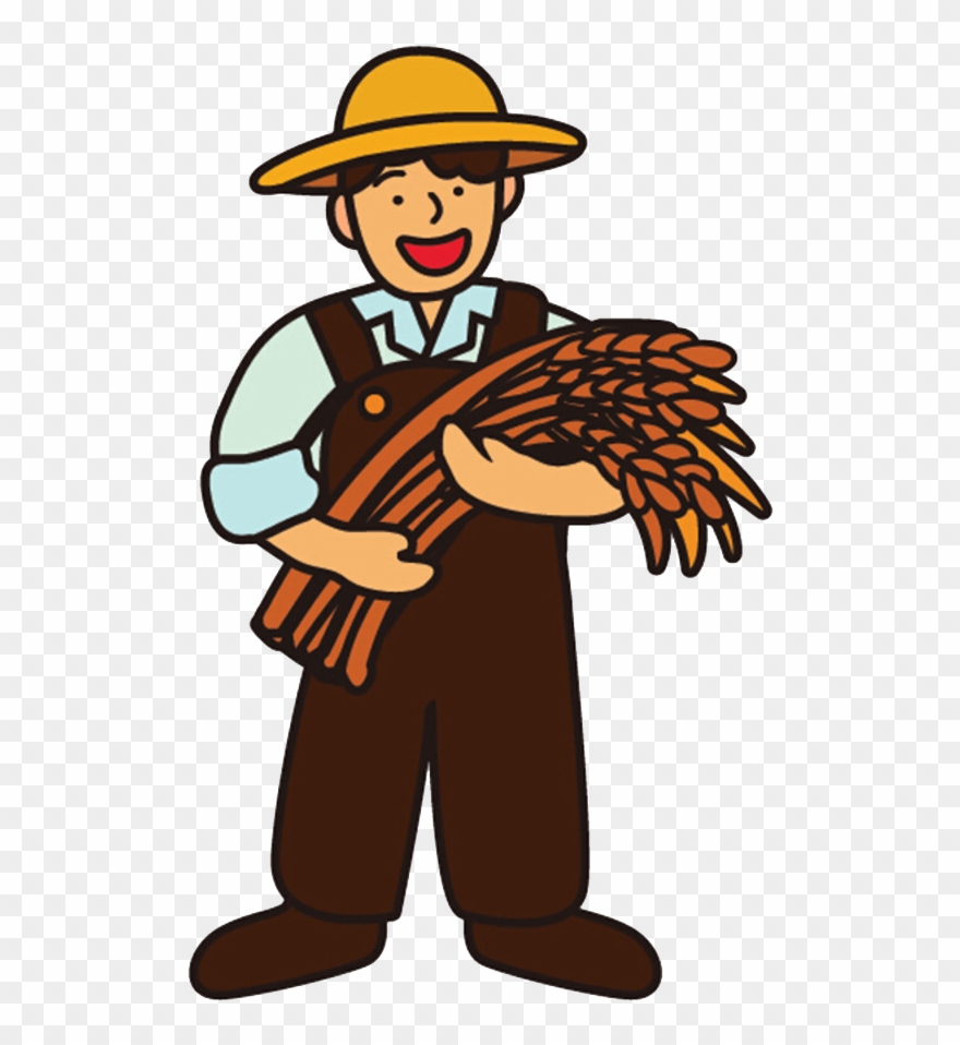 Rice Farmer Png - Dibujo De Agricultor De Trigo Clipart