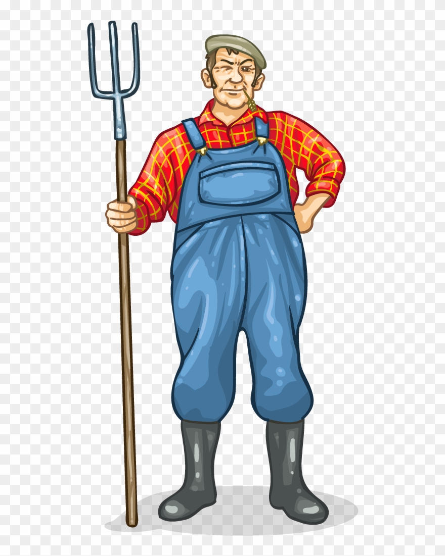 Farmer - Old Farmer Png Clipart
