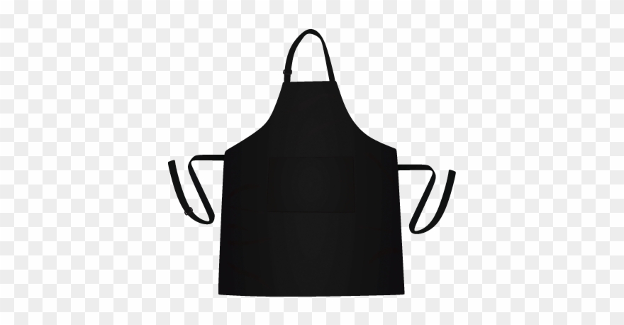 Black White Kitchen Apron - Avental De Cozinha Png Clipart