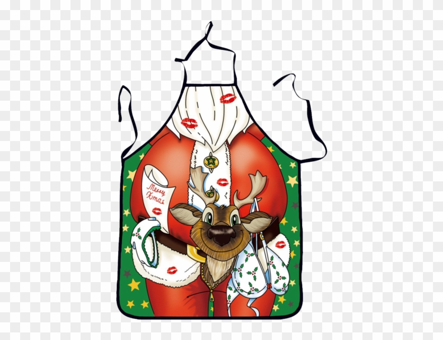 New Barley Christmas Apron Decoration For Kitchen Bar - Cute Funny Christmas Decorations Clipart