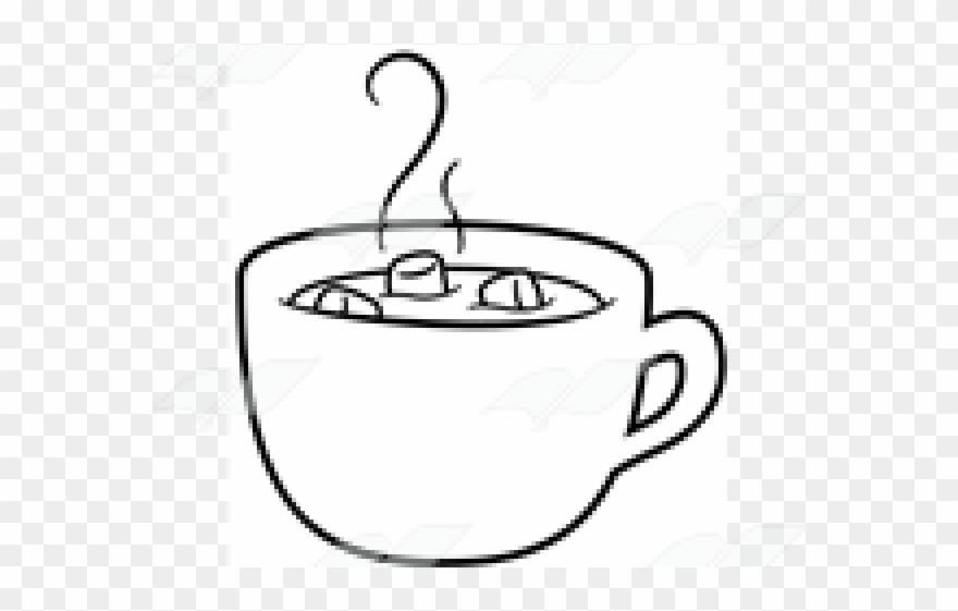 Hot Chocolate Clipart Black And White - Clip Art - Png Download