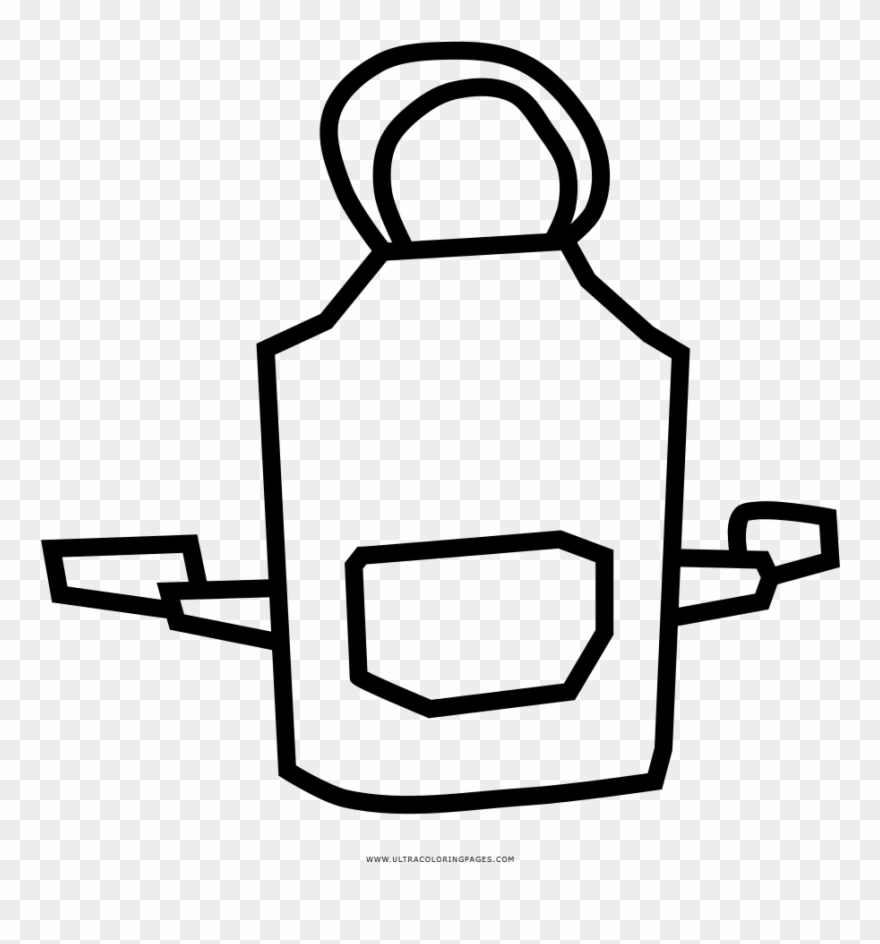 Apron Coloring Page Pages Animal Alphabet Library Chef - Apron Clipart
