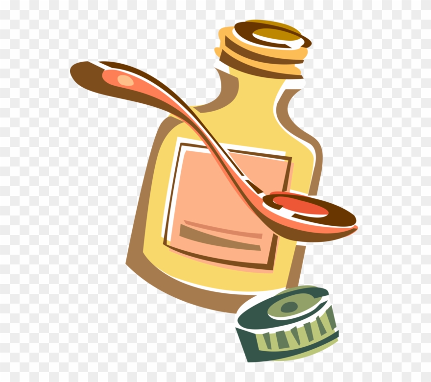Cough And Vector Image Illustration Of Syrup - Cold Medicine Clip Art - Png Download