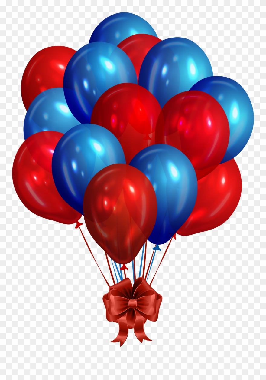 Graphic Free Download Blue Red Clip Art - Red And Blue Balloons Png Transparent Png