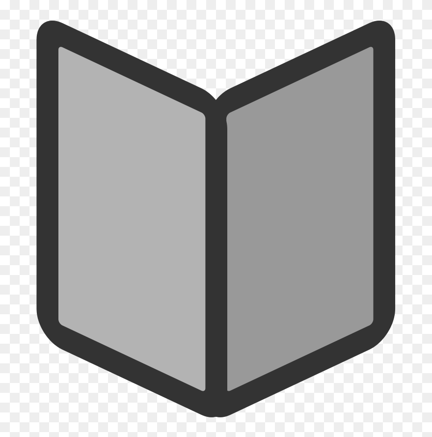 Gray Book Cliparts - Clip Art - Png Download