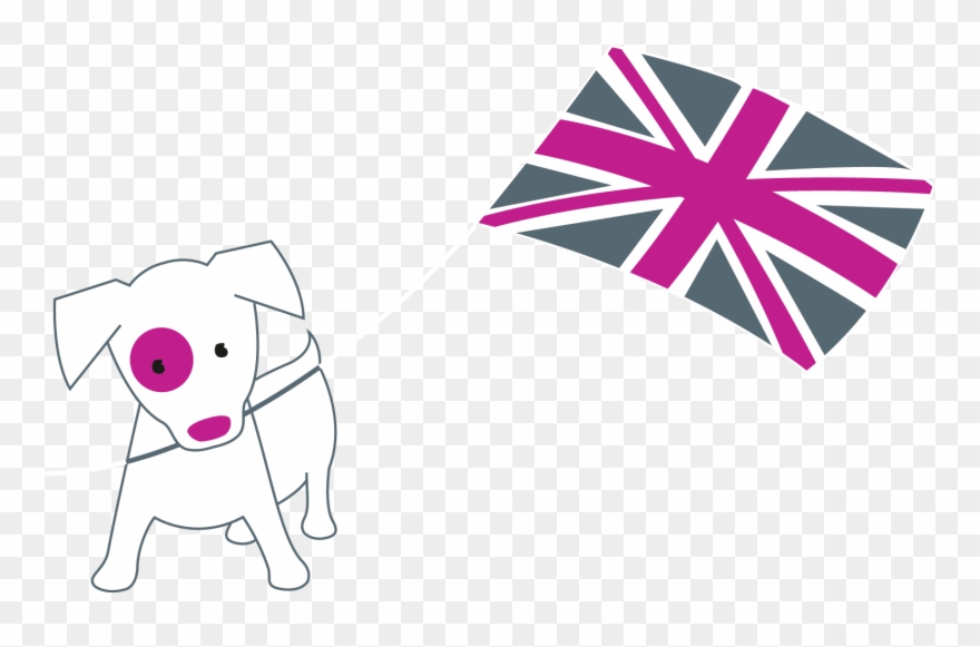 Merry With Union Jack - Union Jack Clipart