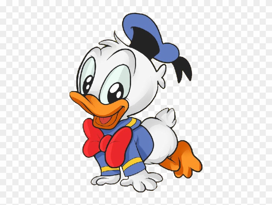 Donald Duck Clipart Transparent Background - Baby Donald Duck Drawing - Png Download