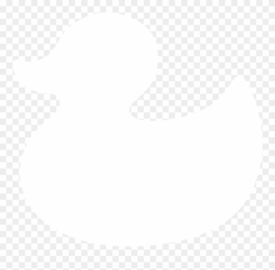Rubber Duck Silhouette By Paperlightbox - Rubber Duck Clipart