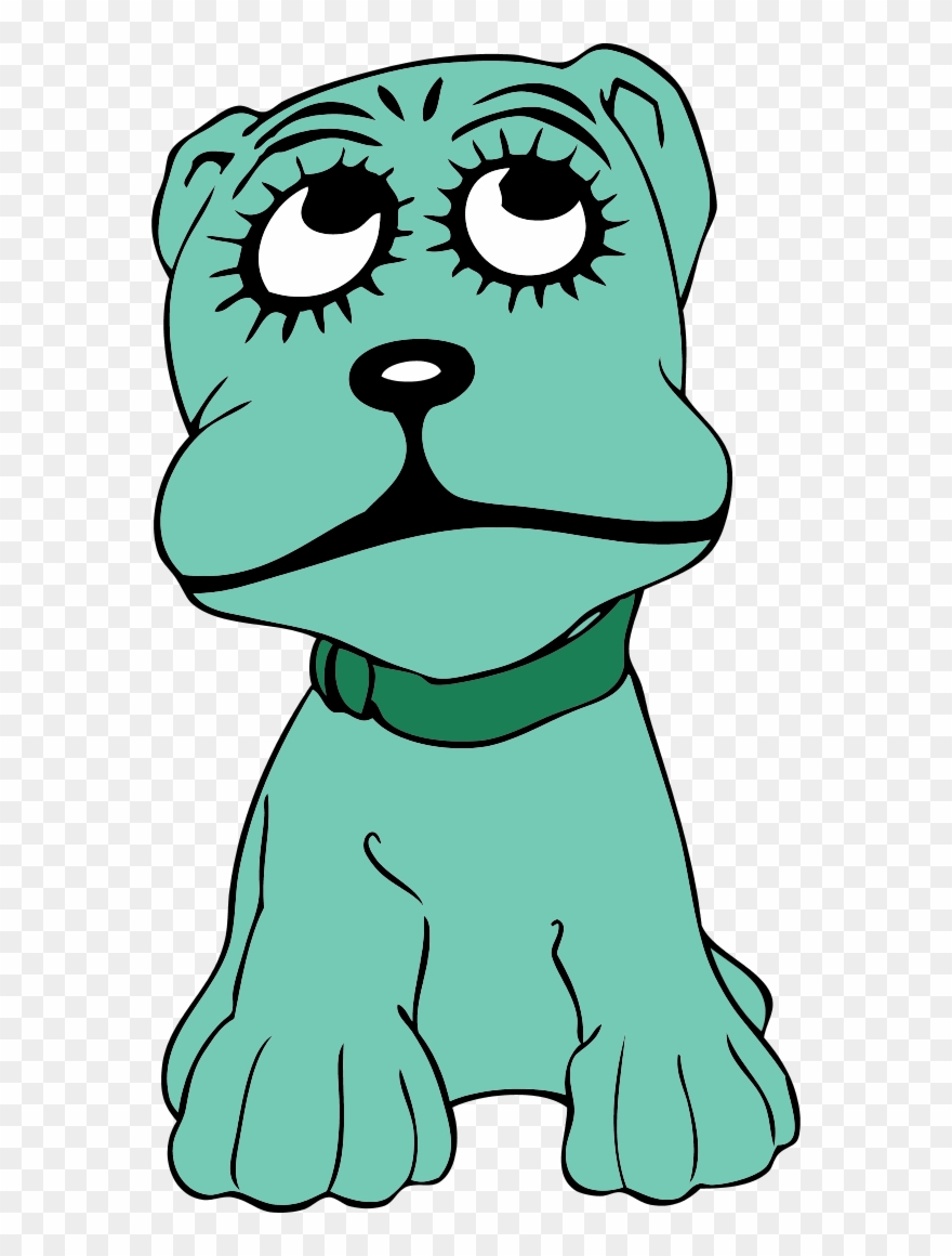 Vector Clip Art - Cartoon Dog Shower Curtain - Png Download