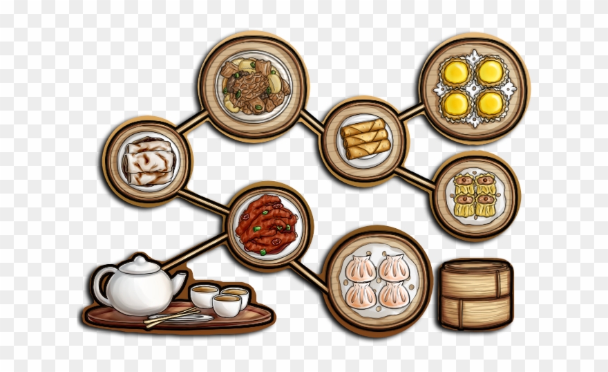 Carton Drawing Food Chinese - Drawing Dim Sum Clipart
