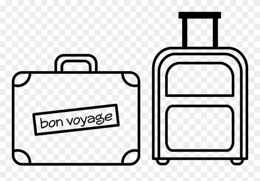 Easy Suitcase Drawing Clipart Suitcase Paper Drawing - Easy To Draw Suitcase - Png Download