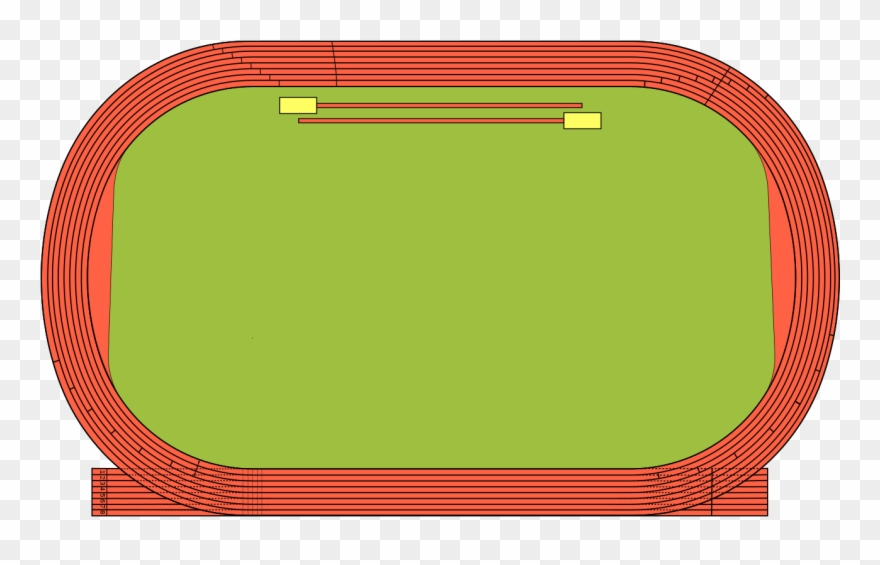 Track And Field - Track And Field Track Layout Clipart