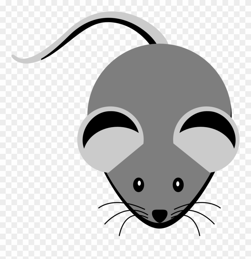 Rat Clipart Gray Mouse - Grey Clipart - Png Download
