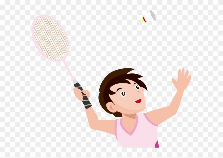 Color Clipart Badminton - Outdoor Games Clipart - Png Download