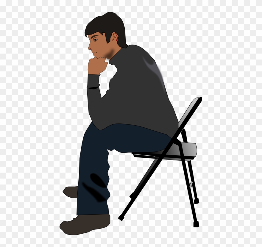 All Photo Png Clipart - Sitting On A Chair Clipart Transparent Png