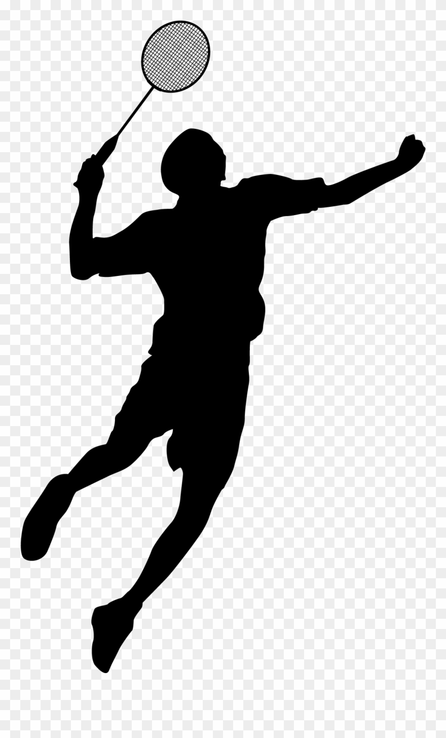 Silhouette Sports Figures At Getdrawings - 羽毛球 剪影 Clipart