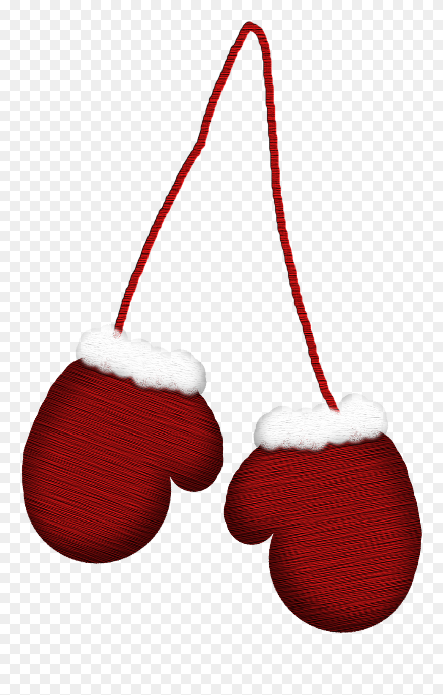 Mittens Clip Art - Mittens With String Clipart - Png Download