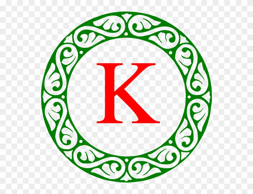 Letter K Monogram Clip Art - Png Download