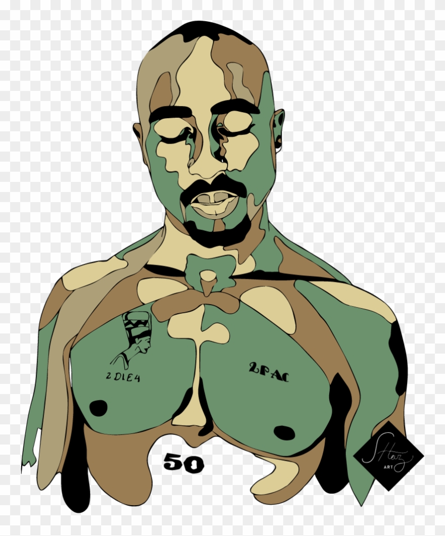Clipart Royalty Free Library Pin By Ana Gon - Tupac Shakur - Png Download