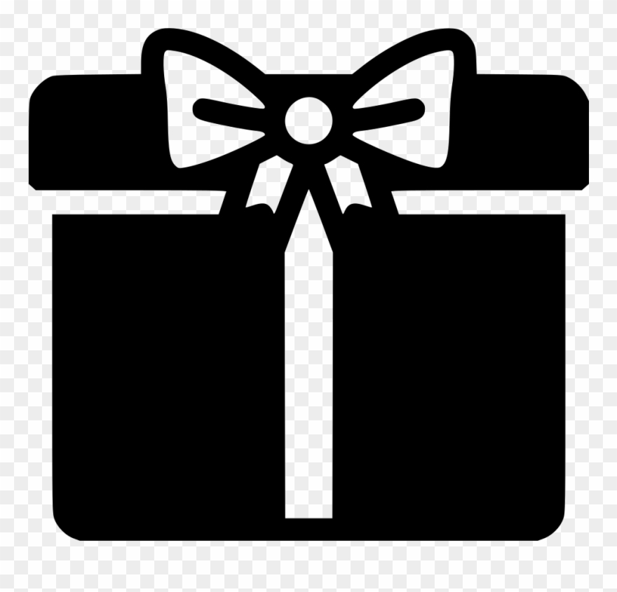 Graphic Transparent Library Png Icon Free Download - Gift Box Black Png Clipart