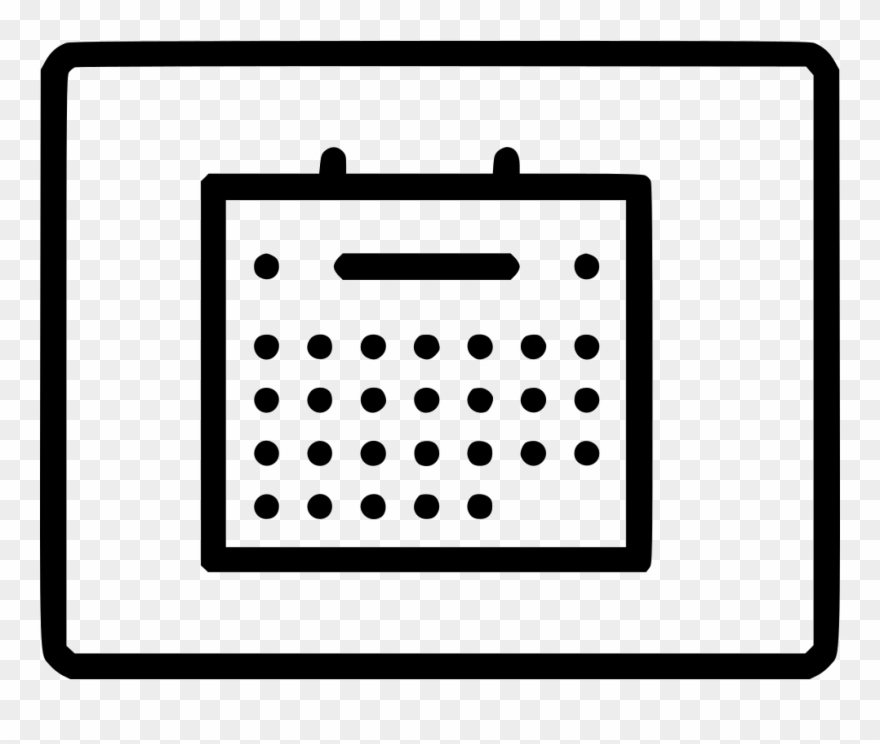 Clip Royalty Free Calendar Svg Grid - Planning Vector Icon - Png Download