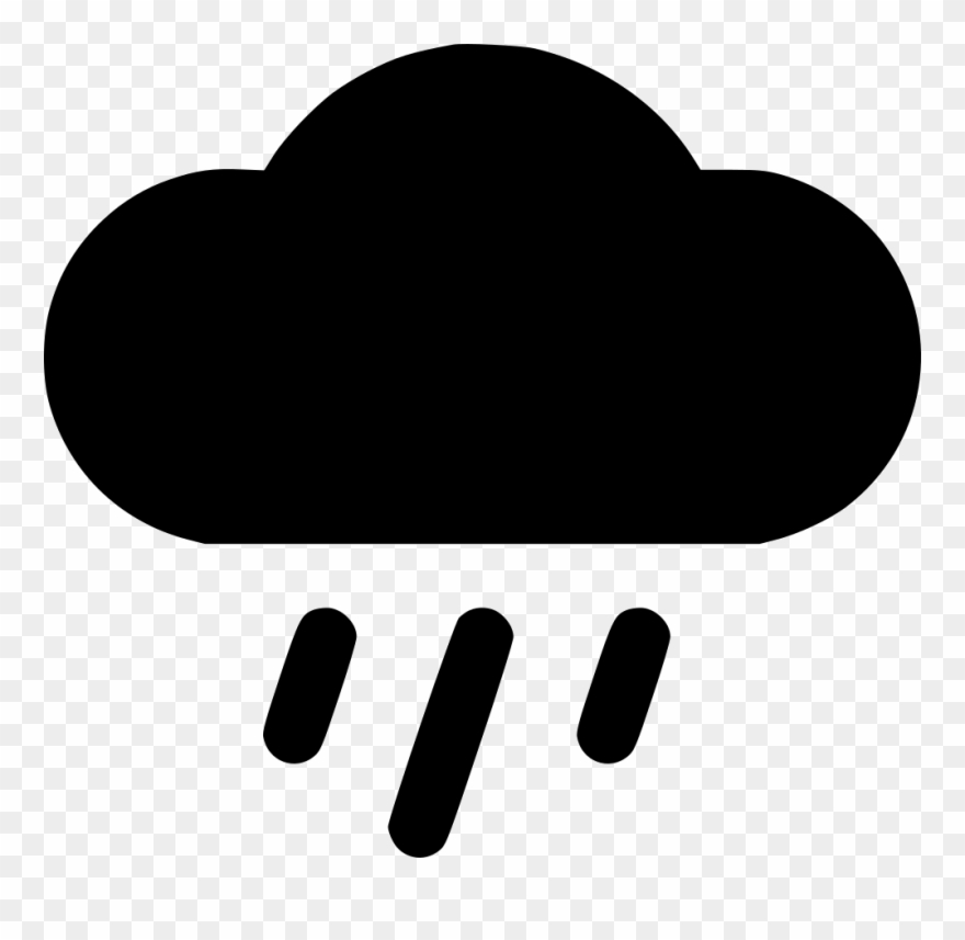 Clouds And Rain Png - Icono Llover Clipart