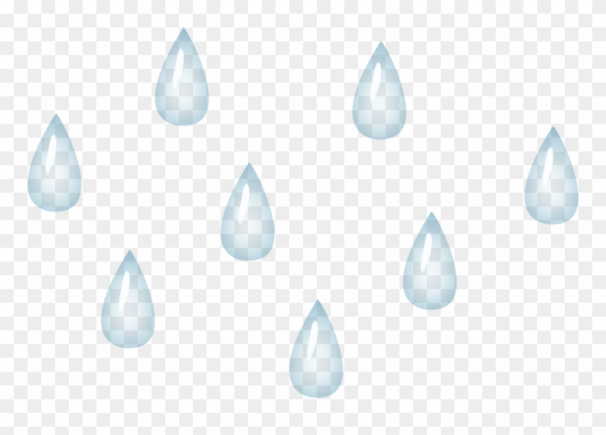 Rain Drops Clip Art Black And White - Clip Art Transparent Rain Drops - Png Download