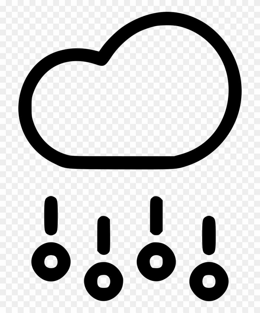 Cloud Rain Hail Stone Storm Weather Svg Png Icon Free - Hail Icon Png Clipart