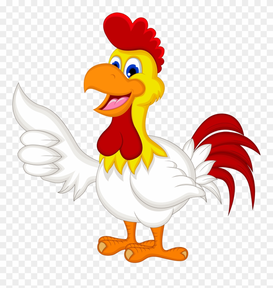 Harvest Clipart Cross - Cartoon Chicken With Thumbs Up - Png Download