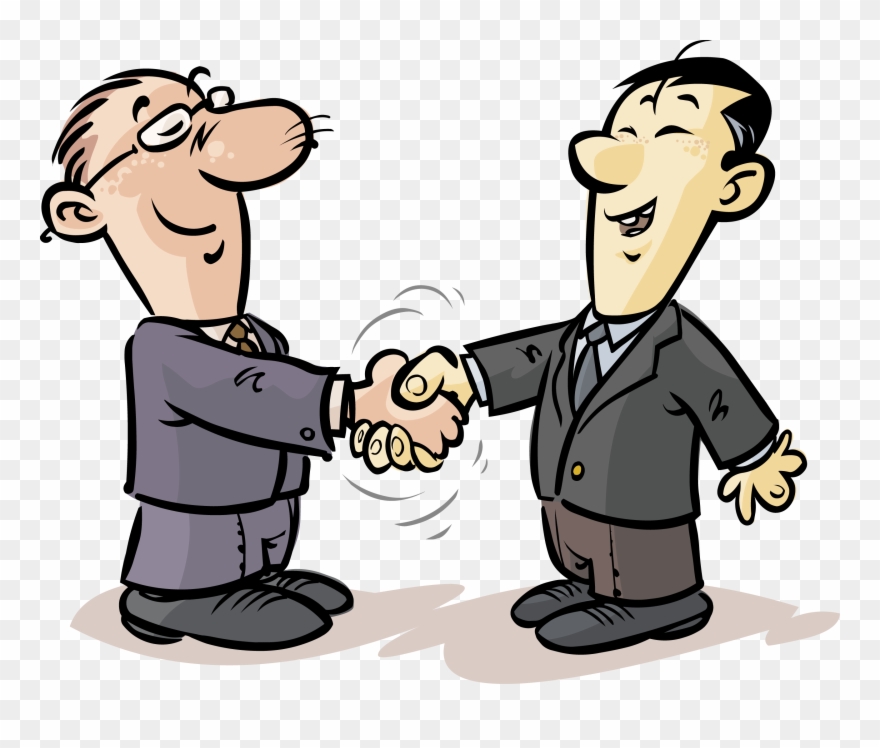 Image Black And White Library Cartoon Clip Art Greeting - Personas Saludando En Caricatura - Png Download