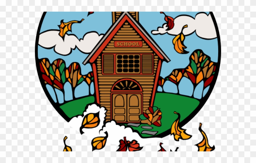 Fall Clipart School - Free Image Of School - Png Download