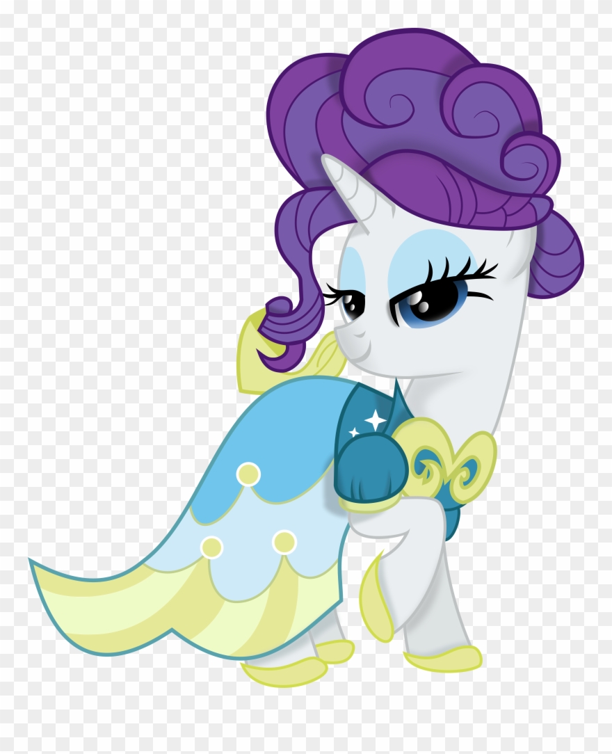 Rarity Twilight Sparkle Mammal Fictional Character - My Little Pony Rarity Dress Clipart