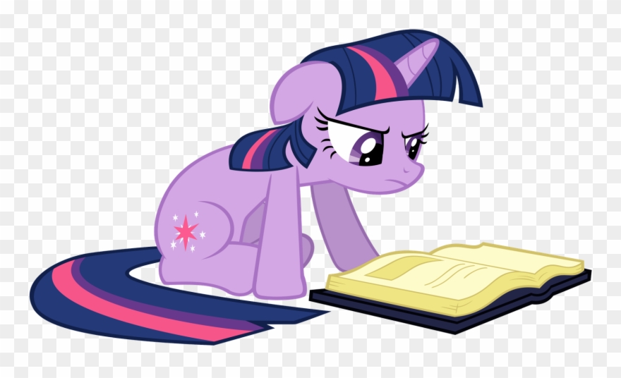 Twilight Sparkle Reading Clipart