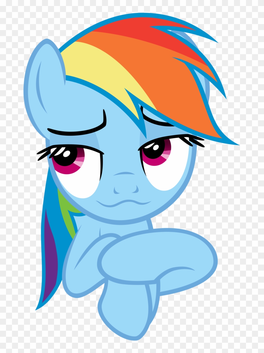 Rarity Twilight Sparkle Rainbow Dash Nose Vertebrate - Rainbow Dash Arms Crossed Clipart