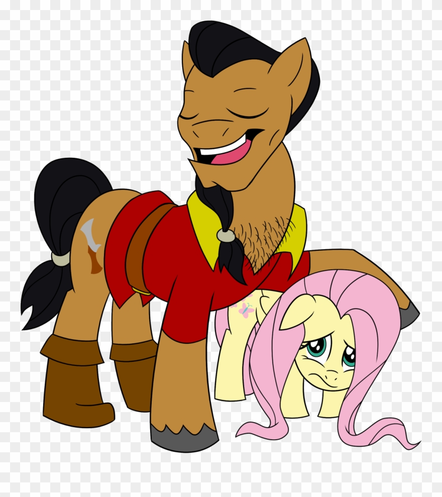 Pony Gaston Belle Fluttershy Horse Cartoon Mammal Fictional - Does Anything Matter Clipart