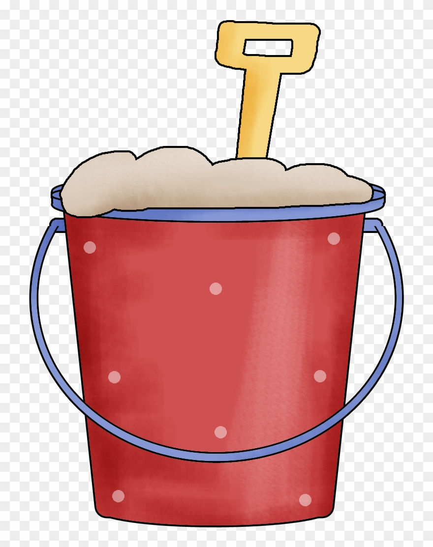 Rock And Roll Sand Bucket Clip Art - Bucket Sand Clipart - Png Download