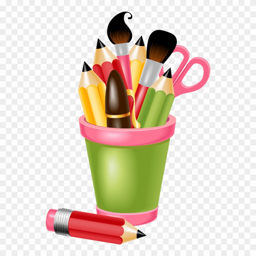 Clip Art Pinterest School And Scrap - Utiles Escolares Animados Png Transparent Png