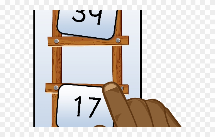 Numbers Clipart Ladder - Cartoon - Png Download