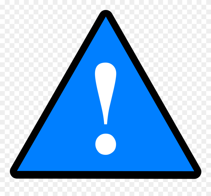 Warning Logo Red Black Clipart