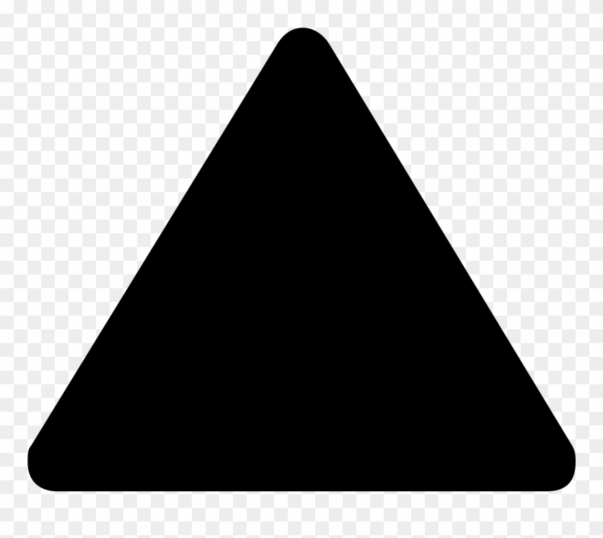 Black Triangle Transparent Background Clipart